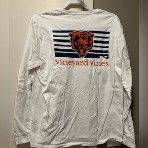 Vineyard Vines Chicago Bears Whale Long Sleeve Tee Shirt